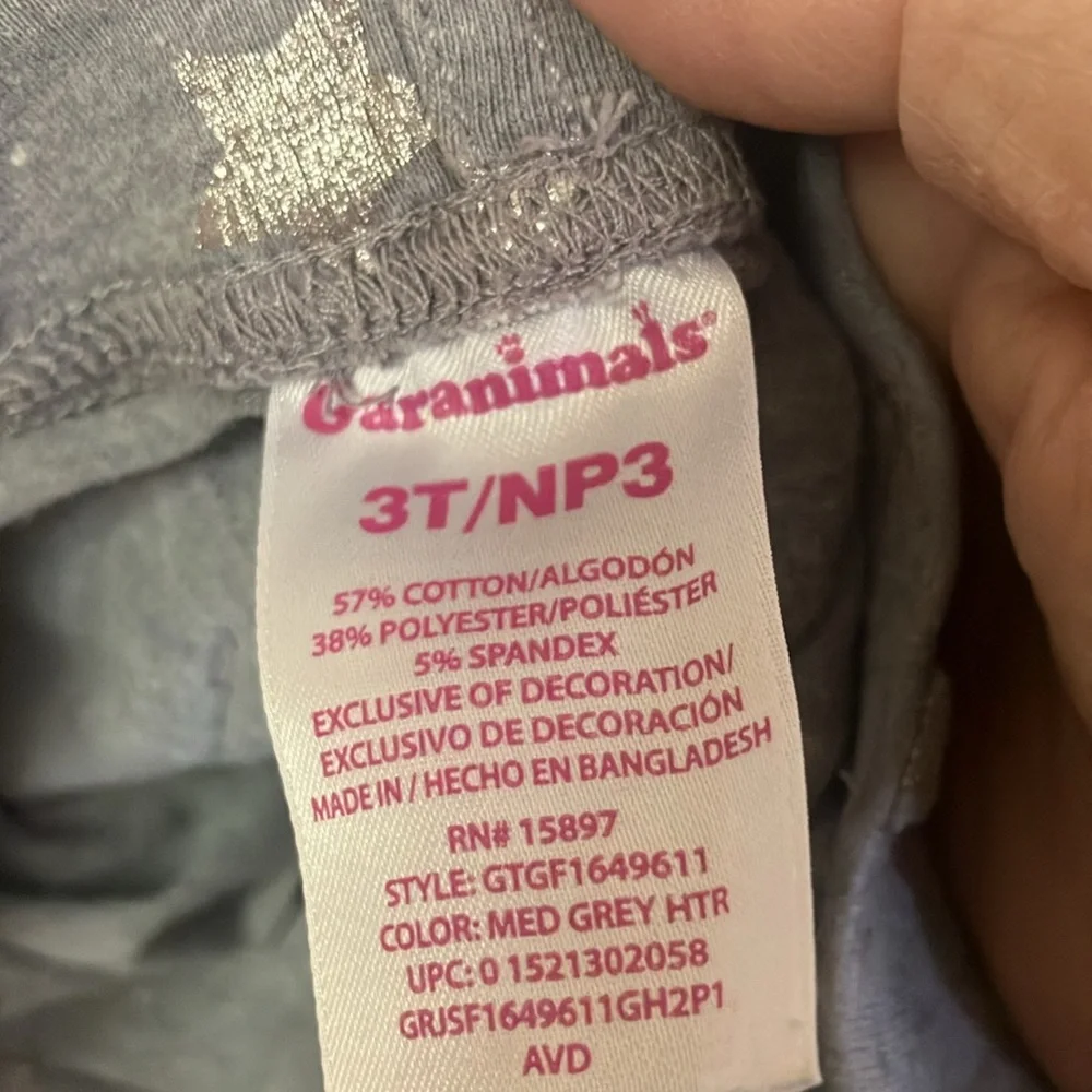 Toddlers Gray Patterned Pants 3t